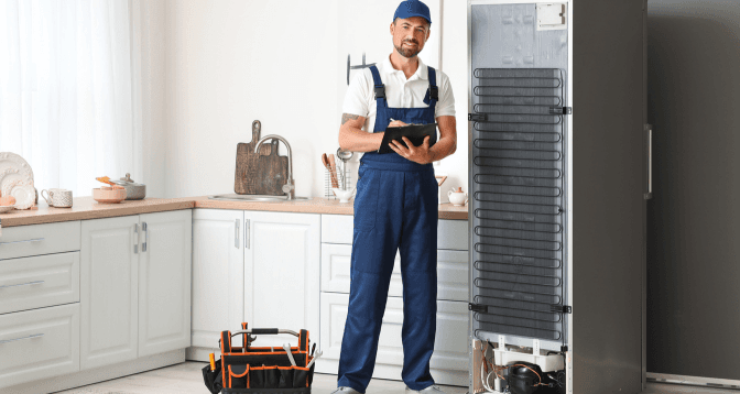 Samsung refrigerator repair process step 3: Precision Repair by Certified Technicians